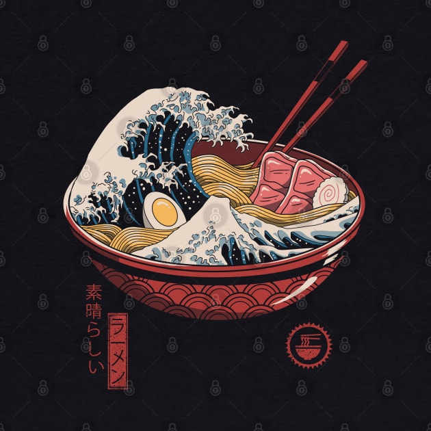 Great Ramen Wave by Vincent Trinidad Art